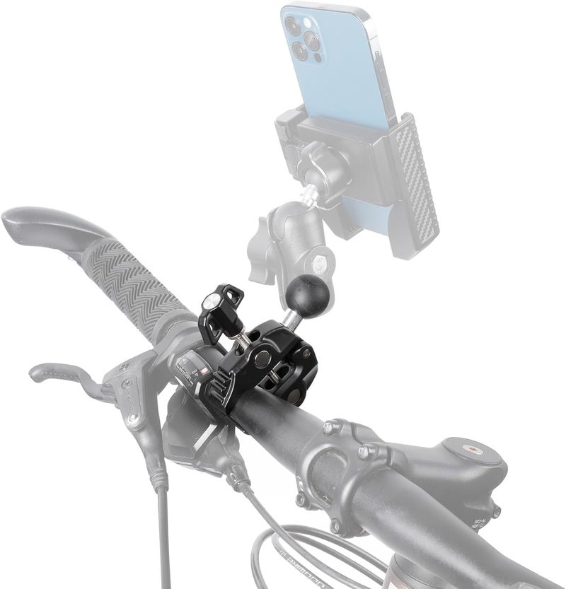 FPN Aluminum Alloy 1" Ball Handlebar Clamp Mount for 0.5-2.0 inch Poles, Compatible with RAM Mounts B Size Double Socket Arm and Motorcycle/Bike Phone Mount - Image 5